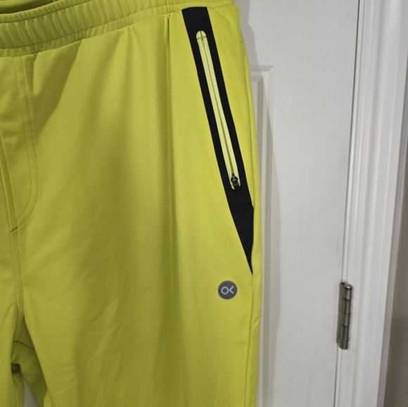 Outerknown Warm-Up Knit Jogger Electric Lime Mid-weight Stretch Men's Size XXL - Picture 4 of 10